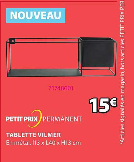 tablette vilmer