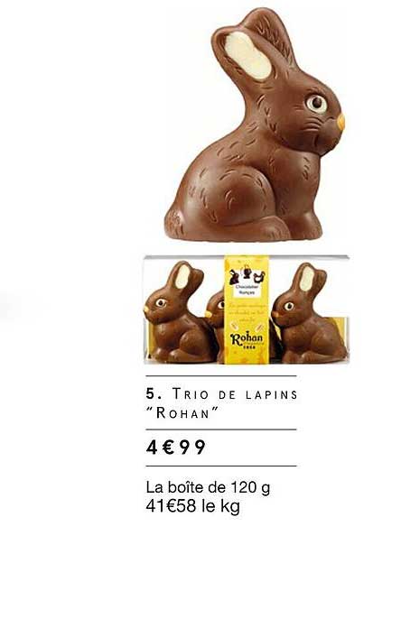 trio de lapins "rohan"