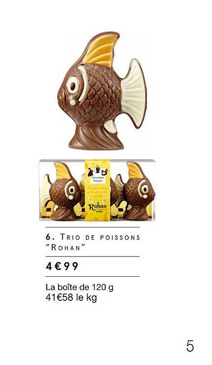 trio de poissons "rohan"