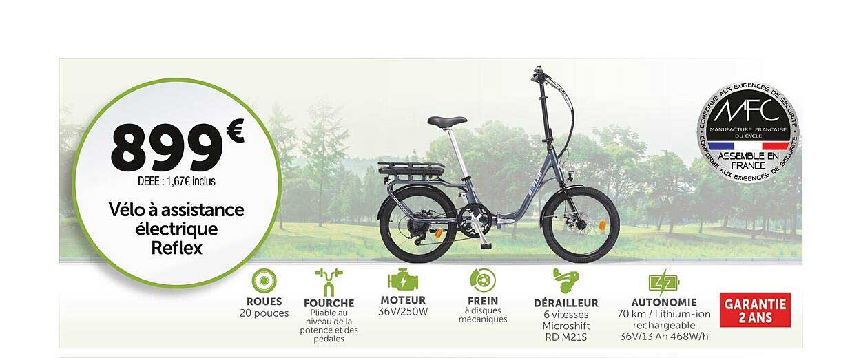 vélo à assistance électrique reflex