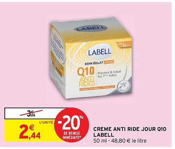 Crème Anti Ride Jour Q10 Labell