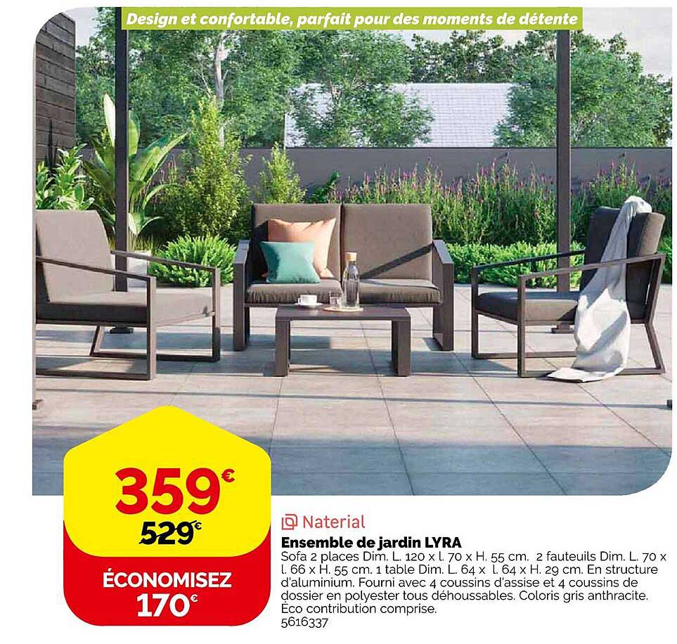 ensemble de jardin lyra