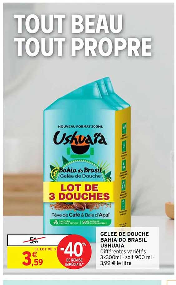 gelée de douche bahia do brasil ushuaïa