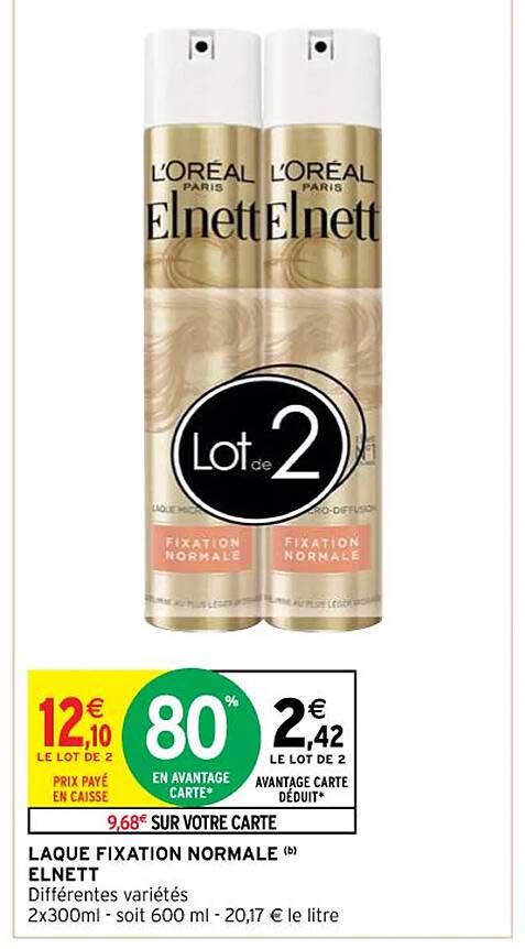 laque fixation normale elnett