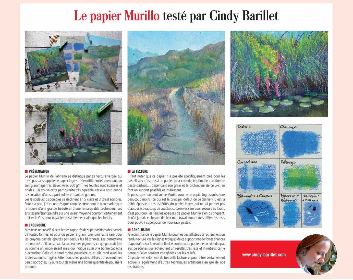 le papier murillo testé par cindy barillet