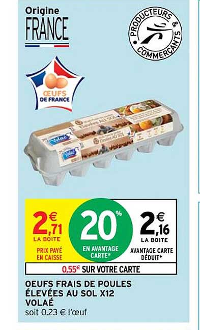 œufs Frais De Poules élevées Au Sol X 12 Volaé