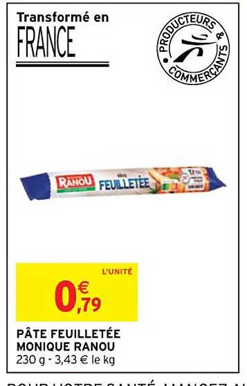 pâte feuilletée monique ranou