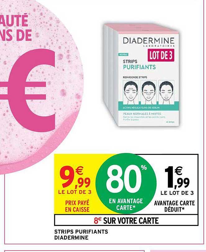 strips purifiants diadermine