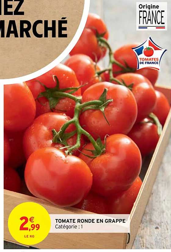 Tomate Ronde En Grappe