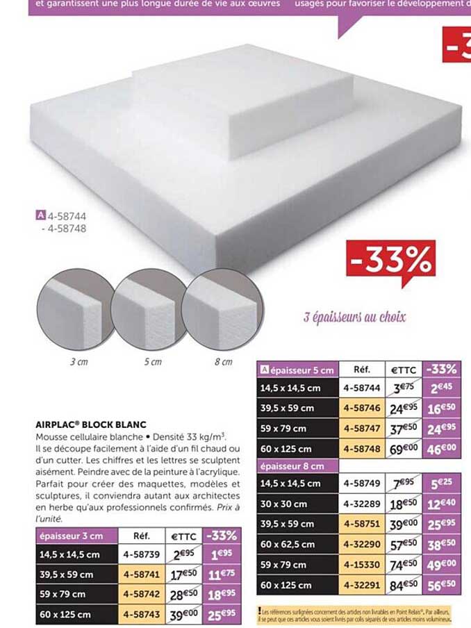 airplac block blanc