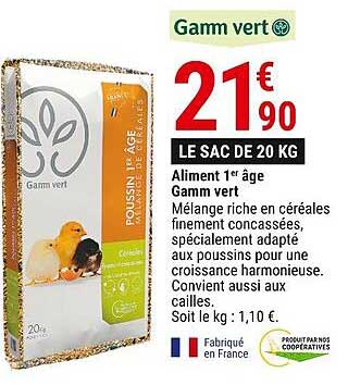 aliment 1er âge gamm vert