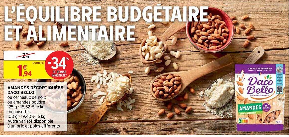 Amandes Décortiquées Daco Bello