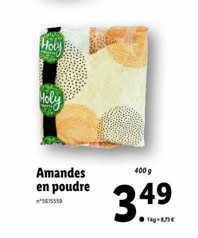 amandes en poudre holy fruit