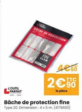 bâche de protection fine l'outil parfait