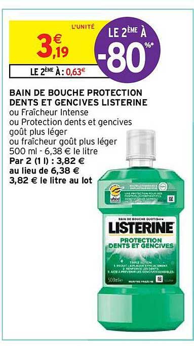 Bain De Bouche Protection Dents Et Gencives Listerine