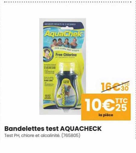 bandelettes test aquacheck