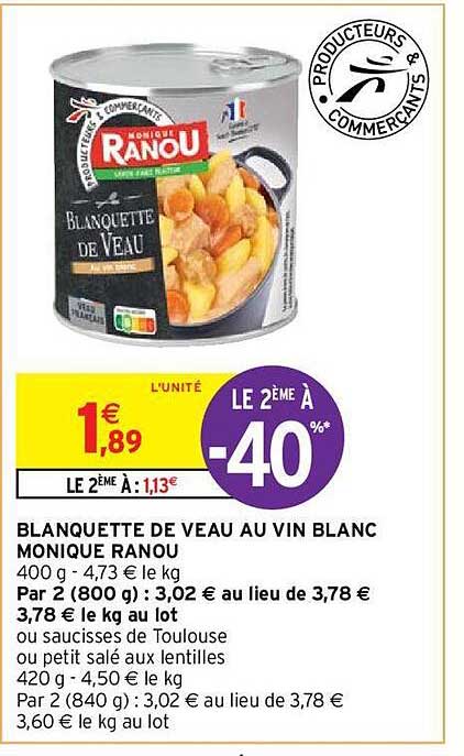 blanquette de veau au vin blanc monique ranou