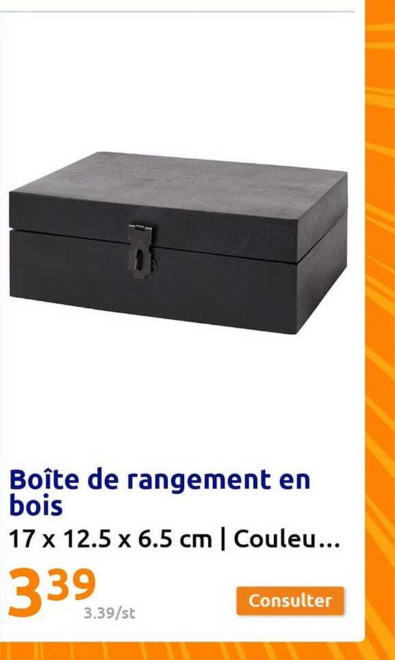 Boîte De Rangement En Bois