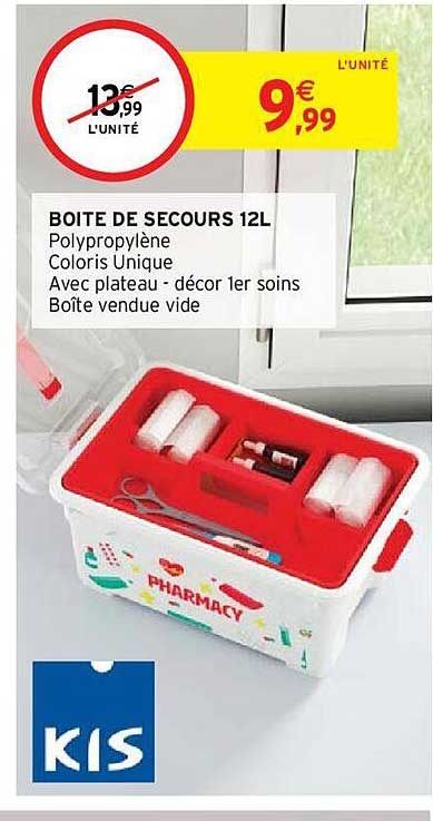 boite de secours 12l