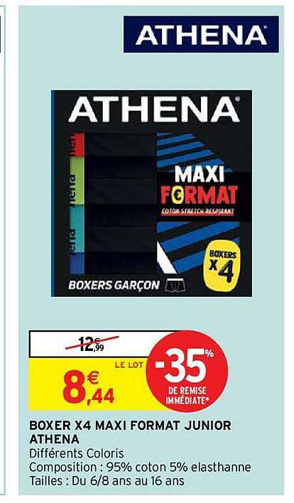boxer x4 maxi format junior athena