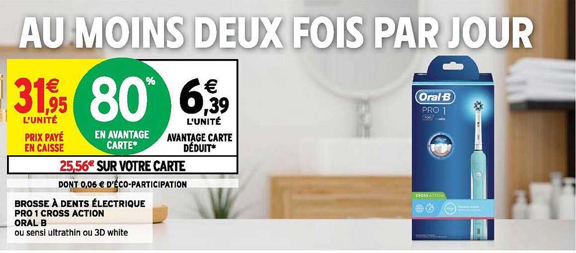 brosse à dent électrique pro 1 cross action oral b