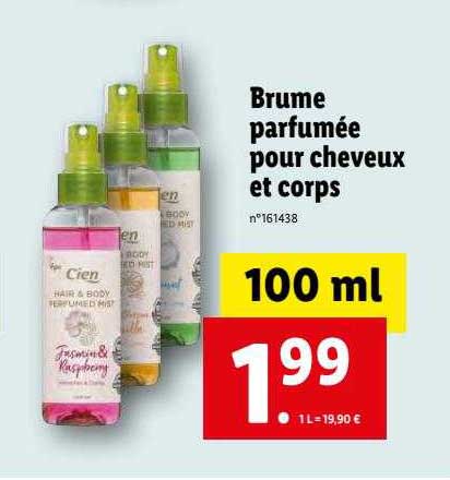 brume parfumée pour cheveux et corps
