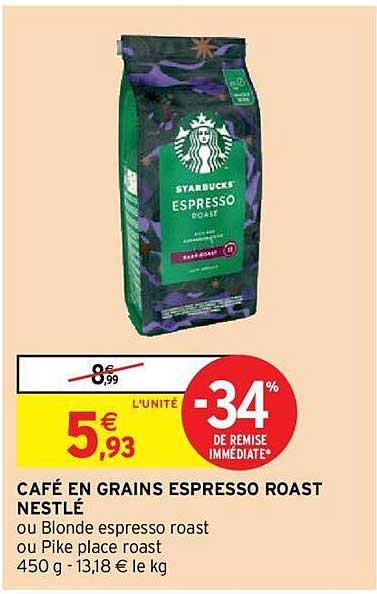 Café En Grains Espresso Roast Nestlé