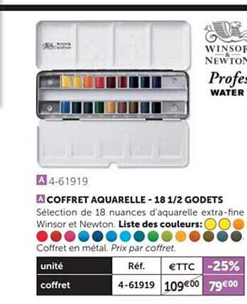 Coffret Aquarelle 18 1 2 Godets