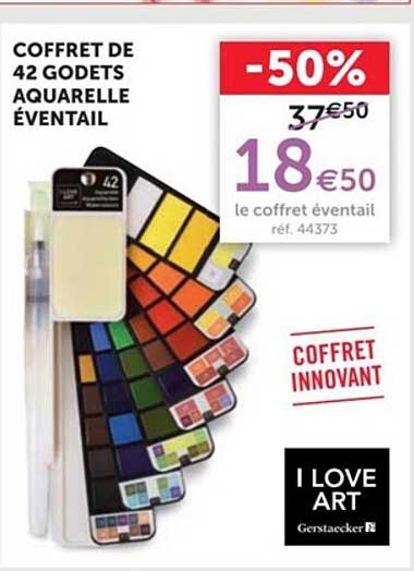 Coffret De 42 Godets Aquarelle évental