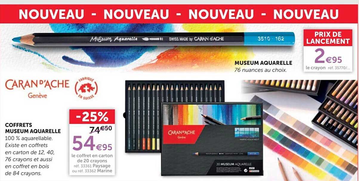 coffrets museum aquarelle caran d'ache genève