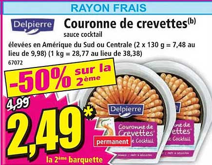 Couronne De Crevettes Sauce Cocktail Delpierre