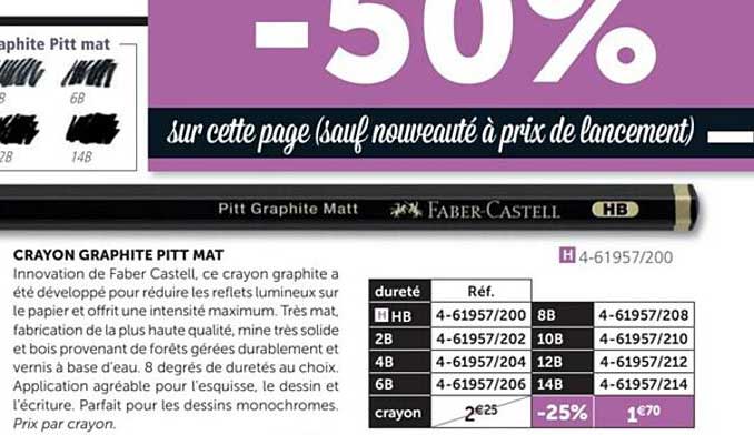 crayon graphite pitt mat