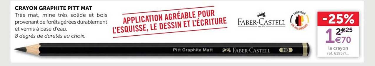 crayon graphite pitt mat