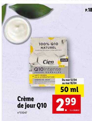 Crème De Jour Q10 Cien