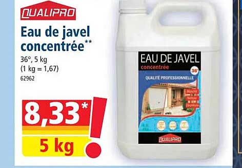 eau de javel concentré qualipro