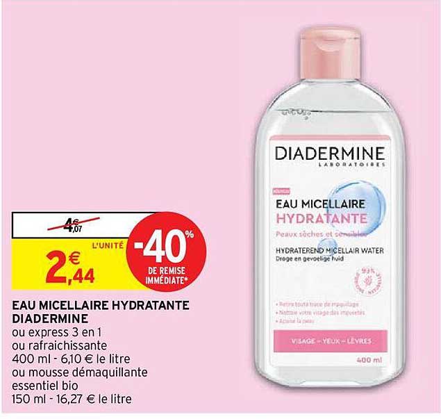 Eau Micellaire Hydratante Diadermine