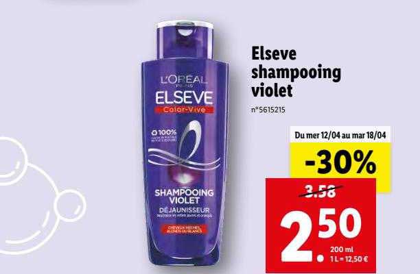 Elseve Shampooing Violet