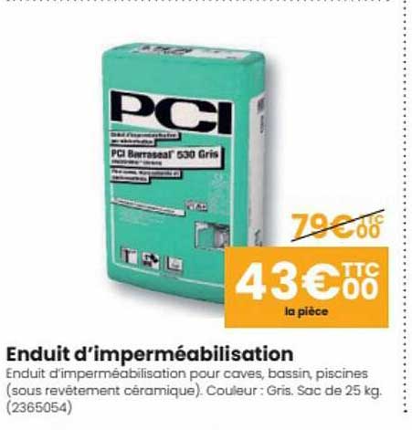 enduit d'imperméabilisation