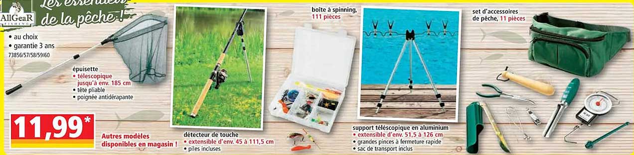 épuisette, Détecteur De Touche, Boîte à Spinning, Support Téléscopique En Aluminium, Set D'accessoires De Pêche