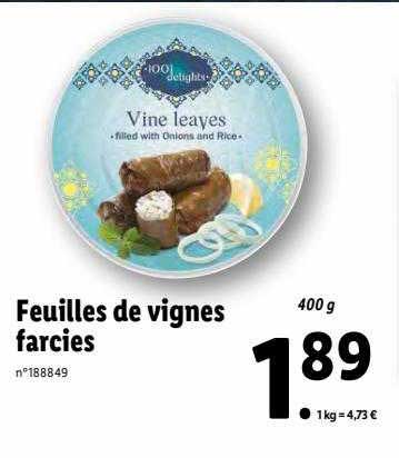 feuilles de vignes farcies
