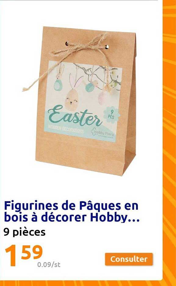 Figurines De Pâques En Bois à Décorer Hobby