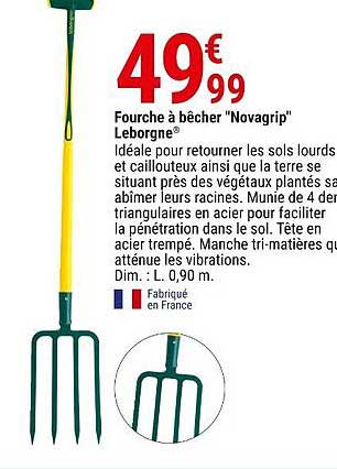 fourche à bêcher "novagrip" leborgne