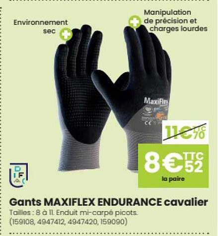 gants maxiflex endurance cavalier