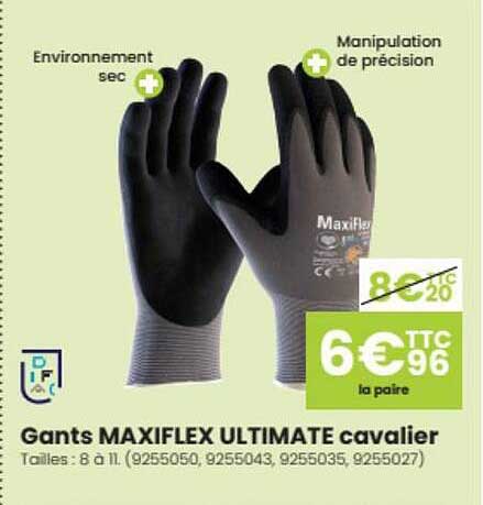 gants maxiflex ultimate cavalier