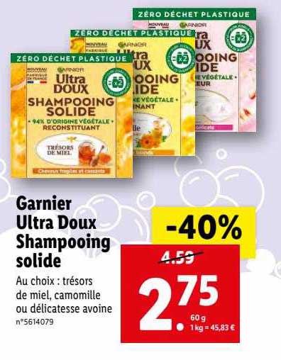 Garnier Ultra Doux Shampooing Solide