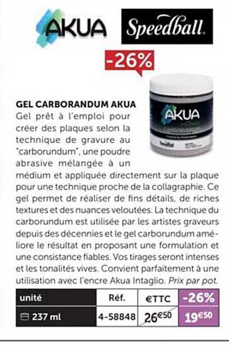 gel carborandum akua