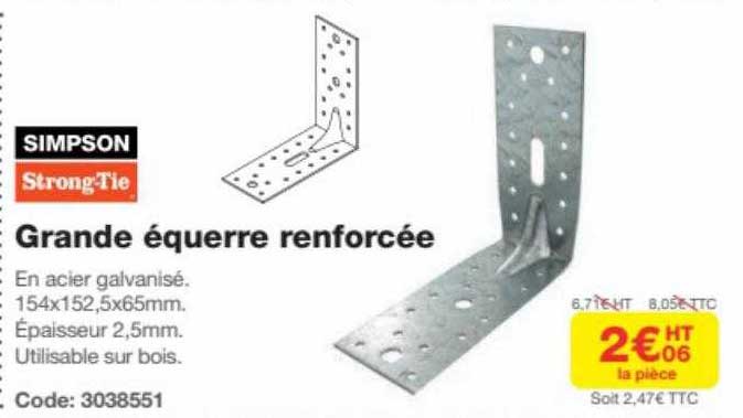 grande équerre renforcée simpson strong-tie