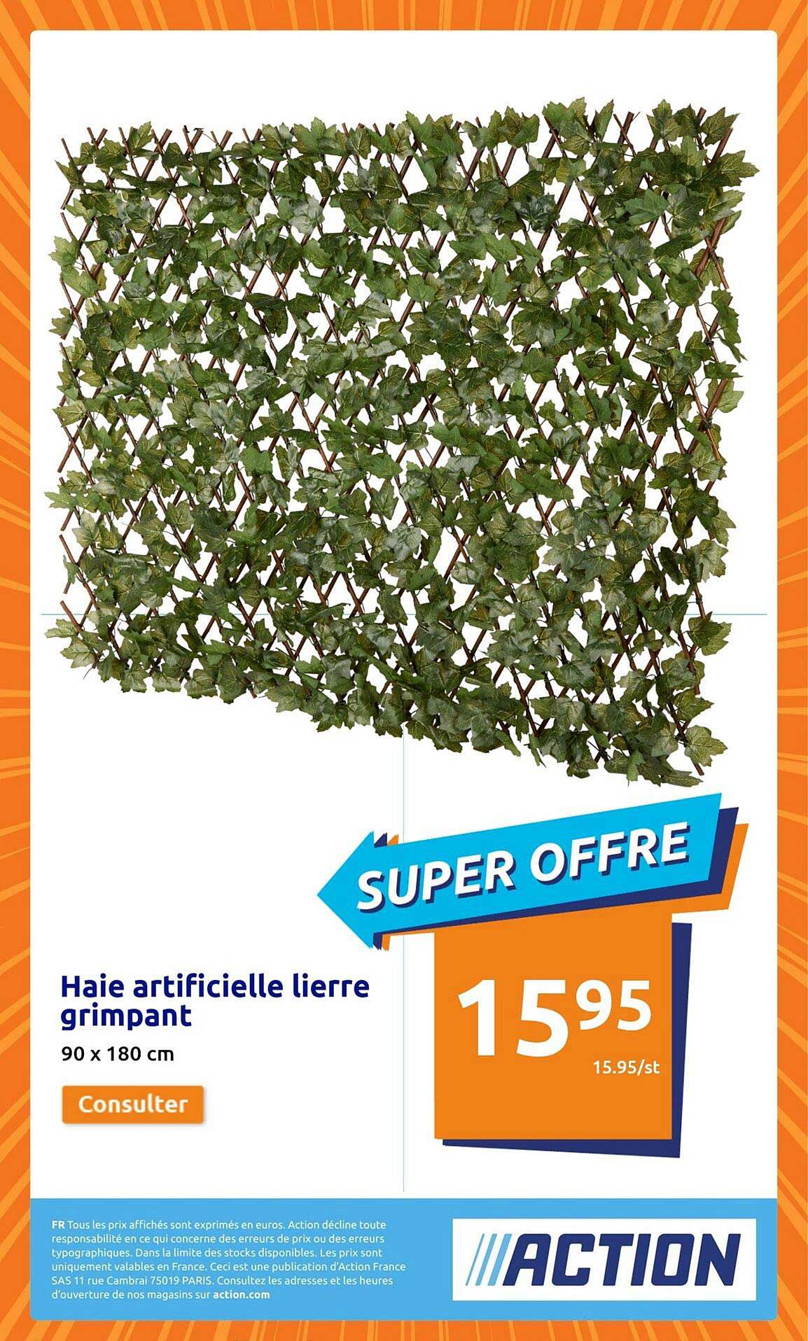 haie artificielle lierre grimpants