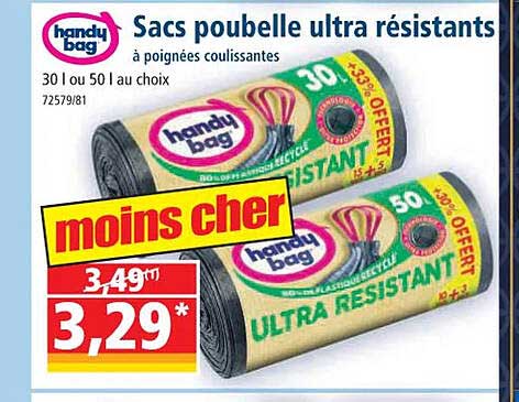 handy bag sacs poubelle ultra résistants