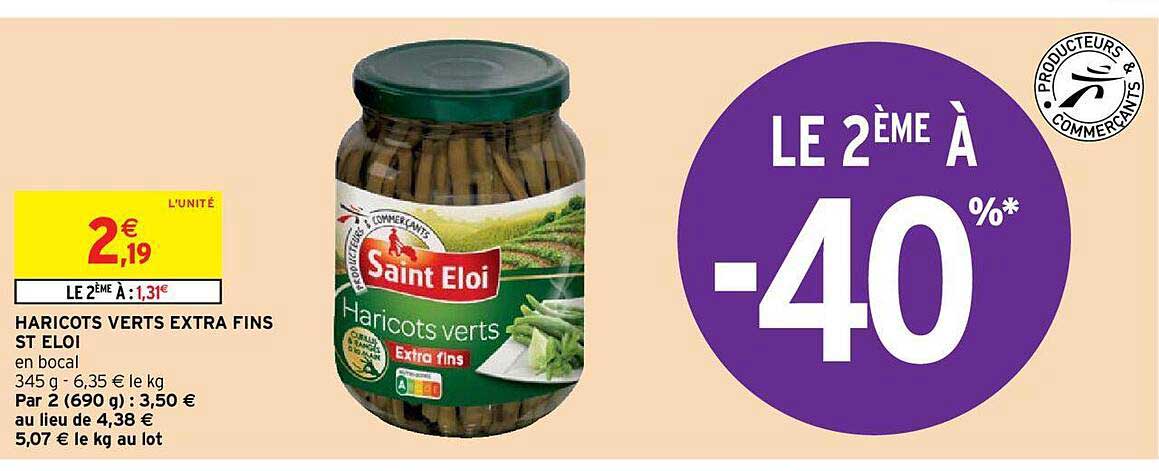 haricots verts extra fins st éloi